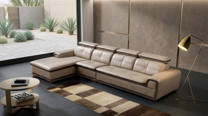 Leder Couch Eck Sofa Sitz Polster Garnitur Wohn Zimmer Landschaft Sofas