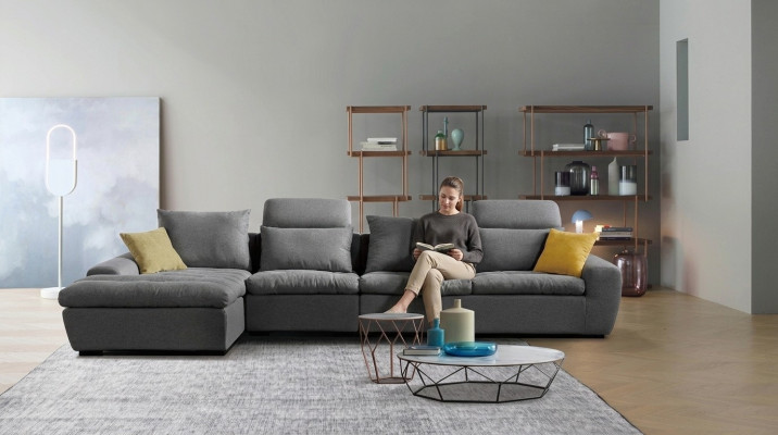 Sofa Eck Couch Designer Ecke Couchen Wohn Landschaft Garnitur Textil