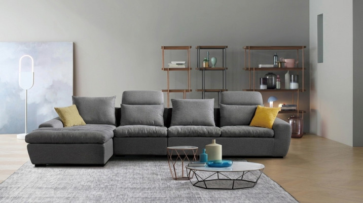 Sofa Eck Couch Designer Ecke Couchen Wohn Landschaft Garnitur Textil