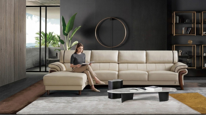 Sofa Eck Couch Designer Sitz Polster Ecke Leder Couchen Wohn Landschaft