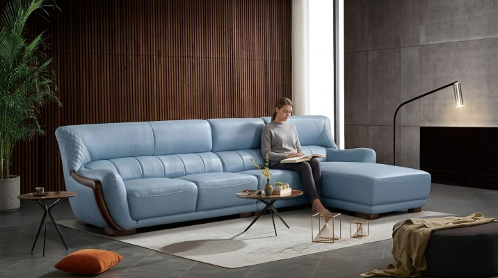 Sofa Eck Couch Designer Polster Sitz Ecke Leder Couchen Wohn Landschaft