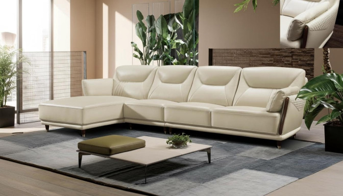 Italienische Design Eck Sofa Sitz Polster Eck Garnitur Couchen Ecke Leder