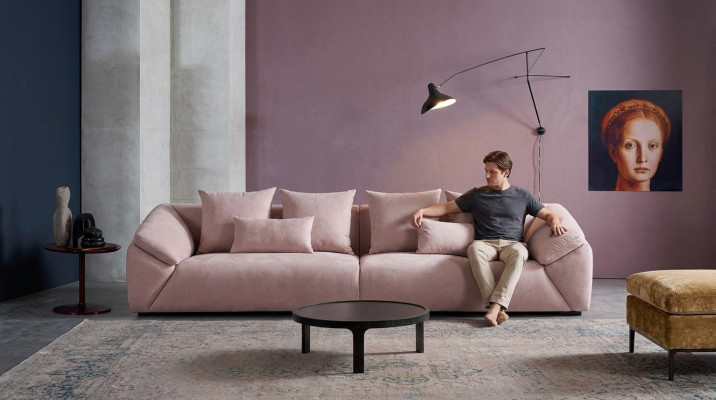 XXL Big Sofa Couch Wohnlandschaft Sofas Couchen Polster 4 Sitzer XXL 330 cm