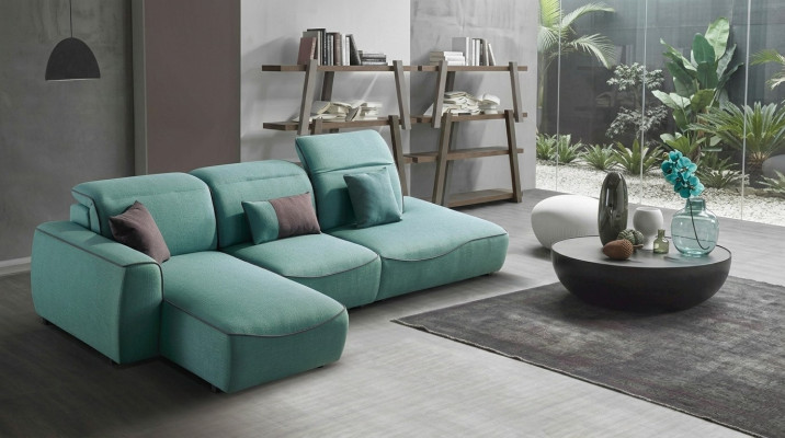 Italienische Design Eck Sofa Sitz Polster Eck Garnitur Couchen EckeTextil