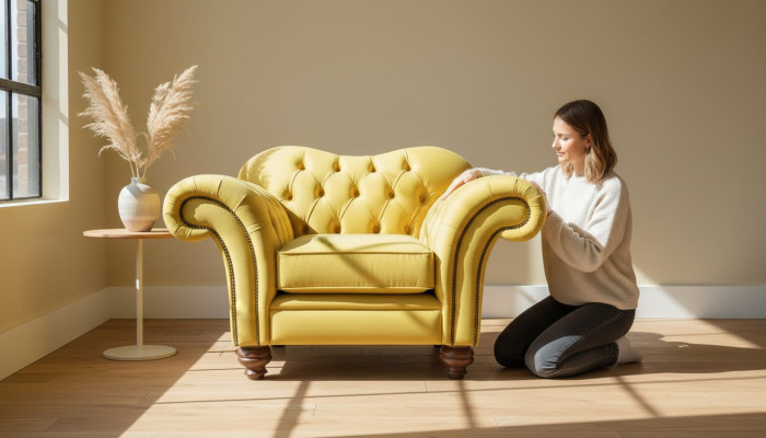 Neue Designer Sofa Sofas Luxuriöse Polster Chesterfield Sessel 1 Sitzer Design