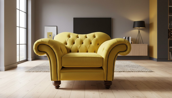 Neue Designer Sofa Sofas Luxuriöse Polster Chesterfield Sessel 1 Sitzer Design