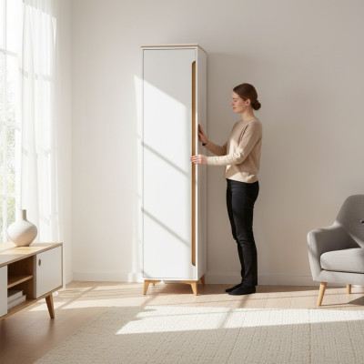 Kleiderschrank Hochschrank Moderner Wohnzimmer Kollektion Regal Regale Vitrine