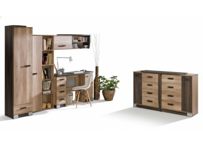 Hochschrank Schrank 1 türiger Mehrzweck Schubladen Wohnzimmer Regal Vitrine Neu