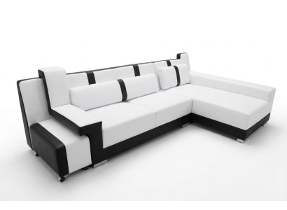 Eck Sofa Couch Polster Eck Sitz Garnitur Wohnlandschaft Beleuchtet L Form Leder