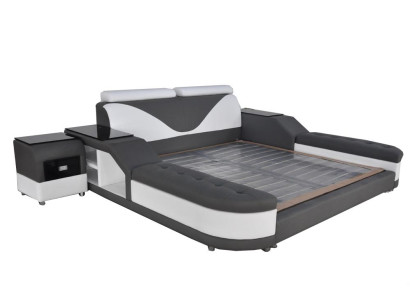 Leder Design Polster Betten Doppel Modernes 140/160/180/200 Bett LB8817