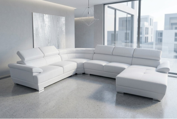Wohn Couch Leder Sofa Landschaft Sitz Polster Garnitur Eck Sofas Garnituren Neu