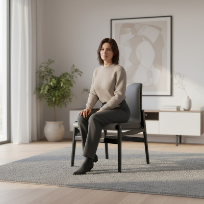 Design Stuhl Lehn Stühle Polster Ess Wohn Zimmer Sessel Lounge Club Möbel Küche