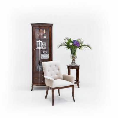 Weißer Chesterfield Sessel Fernsehsessel Relaxsessel Luxus Design Einsitzer