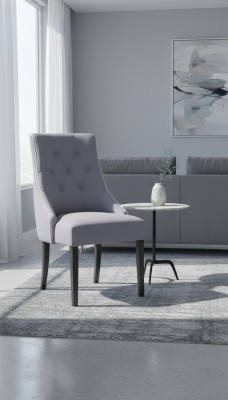Lehn Stuhl Restaurant Industrie Designer Stühle Sitz Polster Chesterfield Neu