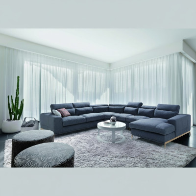 Wohnlandschaft Design Polster Couch U Form Sofas Couchen Textil Luxus Klasse Neu