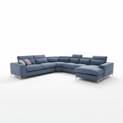 Wohnlandschaft Design Polster Couch U Form Sofas Couchen Textil Luxus Klasse Neu
