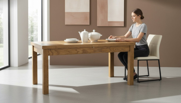 Tisch Klassischer Esstisch Holz Rustikaler Holztisch Tische Esszimmer