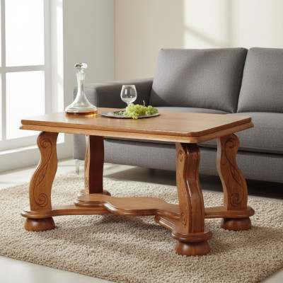 Echte Handarbeit Holz Tisch Couch Tische Beistell Neu Sofa Klassisch
