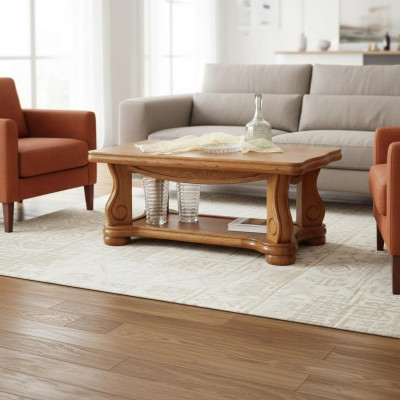 Echtholz Tisch Klassischer Sofa Beistell Tische Holz Handarbeit Couchtisch Neu