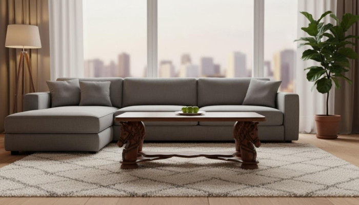 Handarbeit Wohnzimmer Tisch Klassische Couch Tische Holz Geschnitzter