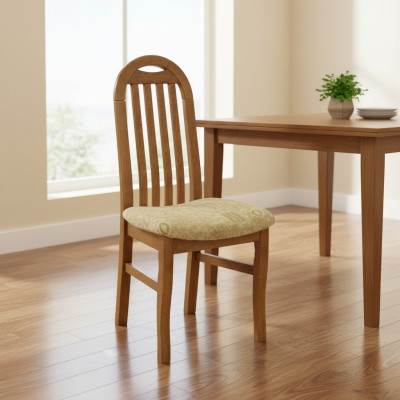 Ess Zimmer Gruppe Set Stuhl Garnitur Sitz Polster Wohnzimmer Holz 4x Stühle