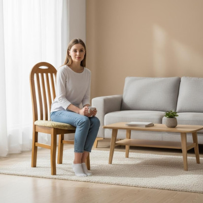 Ess Zimmer Gruppe Set Stuhl Garnitur Sitz Polster Wohnzimmer Holz 8x Stühle
