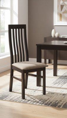 Set 2x Stoff Massivholz Stuhl Esszimmerstuhl Designer Stühle Esszimmer