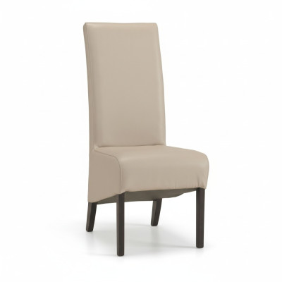 Design Lehnstuhl Sessel Holz Leder Polster Esszimmer Textil Gastro Stuhl