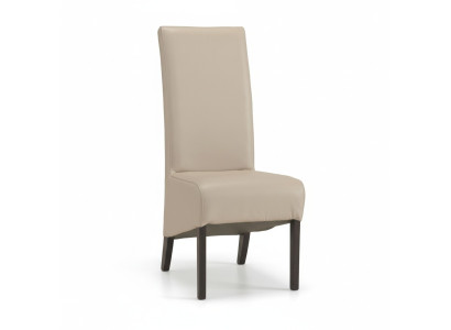 Design Lehnstuhl Sessel Holz Leder Polster Esszimmer Textil Gastro Stuhl