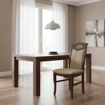 Sessel Stuhl Design Holz Textil Polster Gastro Esszimmer Stoff Stühle Lehnstuhl