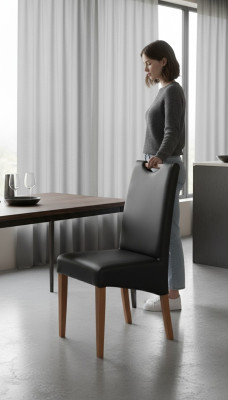 Design Stuhl Gruppe 6x Stühle Set Sessel 100% Leder Neu Esszimmer