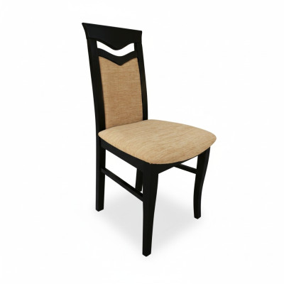 Klassische 4x Sessel Stuhl Designer Holz Stoff Polster Stühle Gastro Esszimmer