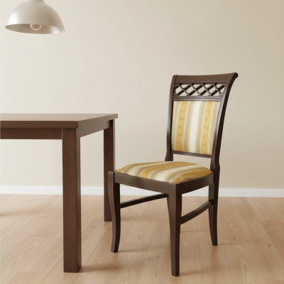 Set 2x Sessel Stuhl Design Holz Stoff Stühle Polster Gastro Esszimmer Textil