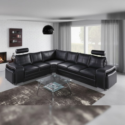 Ecksofa Wohnlandschaft Polster Eck Sofa Couch Sitz Garnitur Modern Leder