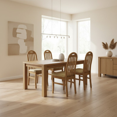 Set 4x Sessel Stuhl Design Holz Textil Polster Gastro Stühle Esszimmer Stoff