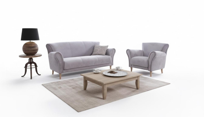 Sofa 3 Sitzer Sofas Couch Polster Garnitur Moderne Couchen Stoff Sitz