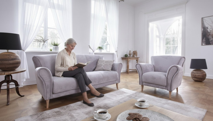 Moderner Design Relax Sessel Polster 1 Sitzer Couch Sofa Wohnzimmer