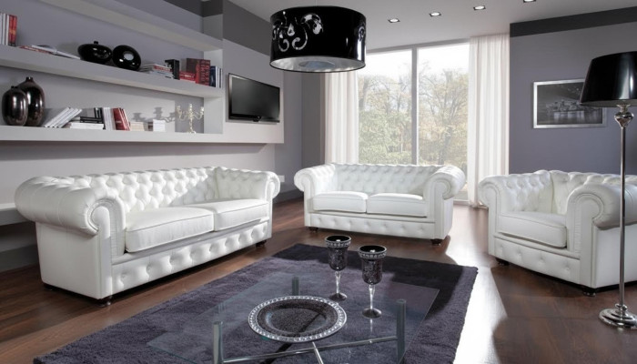 Sofagarnitur Chesterfield 3+2 Sitzer Sofa Sitz Polster Klassiche Couchen