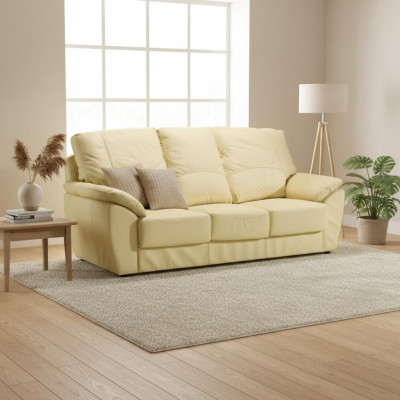 Sofagarnitur Echtleder Sofa Couch 3+2 Sitz Modernes Design Polster Garnitur