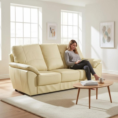 Moderne Dreisitzer Design Sofa 3 Sitzer Relax Sofas Polster Couch Sitz Neu