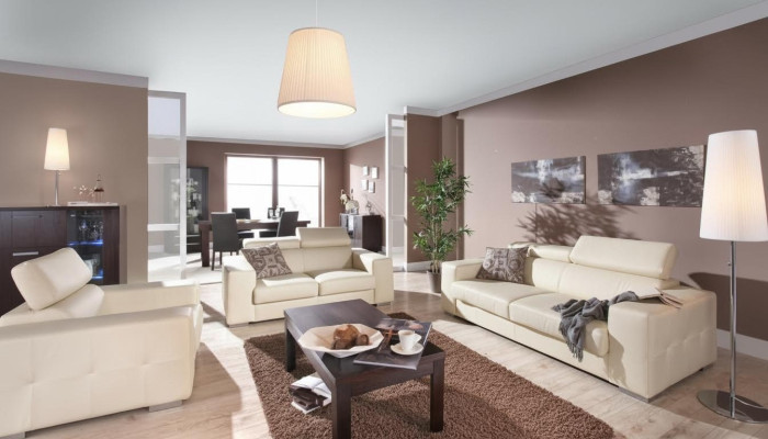 Sofagarnitur 3+1 Sitzer Set Design Sofas Polster Couchen Leder Deko Relax