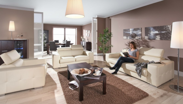 Sofa 3 Sitzer Design Sofas Polster Couchen Leder Relax Moderne Dreisitzer