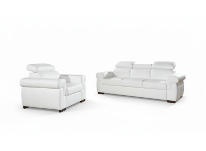 Echtleder Sofagarnitur 3+2 Sitz Modernes Sofa Couch Design Polster Garnitur