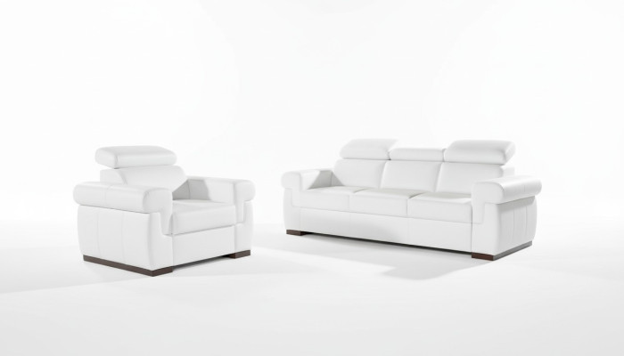 Sofa 3 Sitzer Design Sofas Polster Couchen 100% Leder Relax Moderne