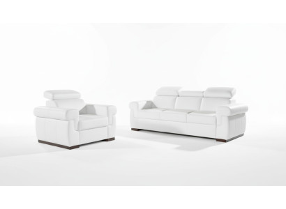 Sofa 3 Sitzer Design Sofas Polster Couchen 100% Leder Relax Moderne