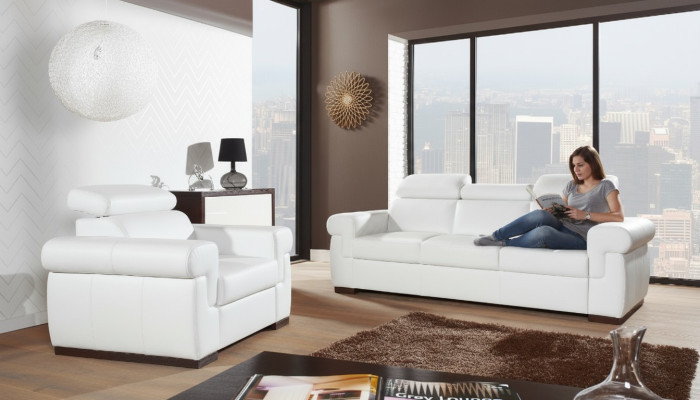 Sofa 2 Sitzer Design Sofas Polster Moderne Sitz Stoff Leder Zweisitzer Neu