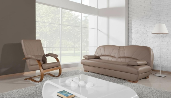 Sofa 3 Sitzer Design Sofas Polster Couchen Leder Moderne Relax Dreisitzer