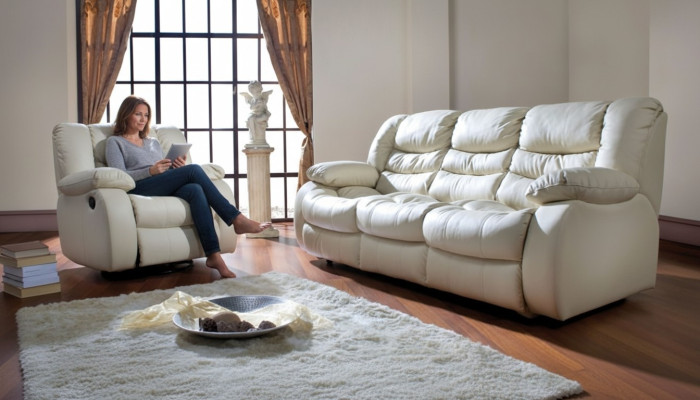 Verstellbare Sofagarnitur Elektrische Leder Fußstützen Couch Sofa Kino