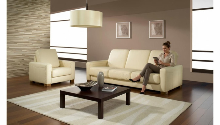 Sofagarnitur Moderne 3+1 Sitzer Set Design Sofas Polster Couchen Leder