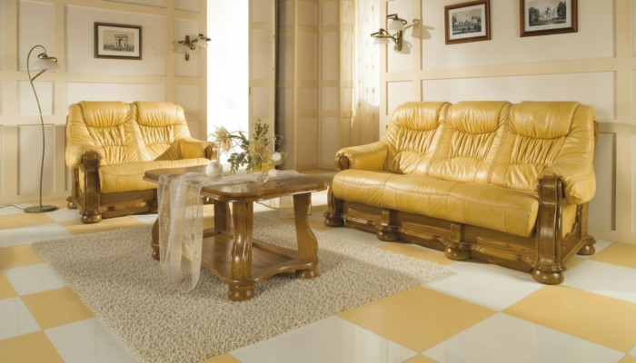 Sofa 3 Sitzer Klassischer Sitz Wohnlandschaft Sofas Couchen Polster